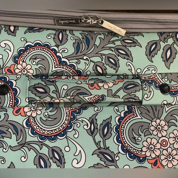 Vera Bradley Rolling Suitcase in RETIRED Fan Floral - Picture 8 of 13
